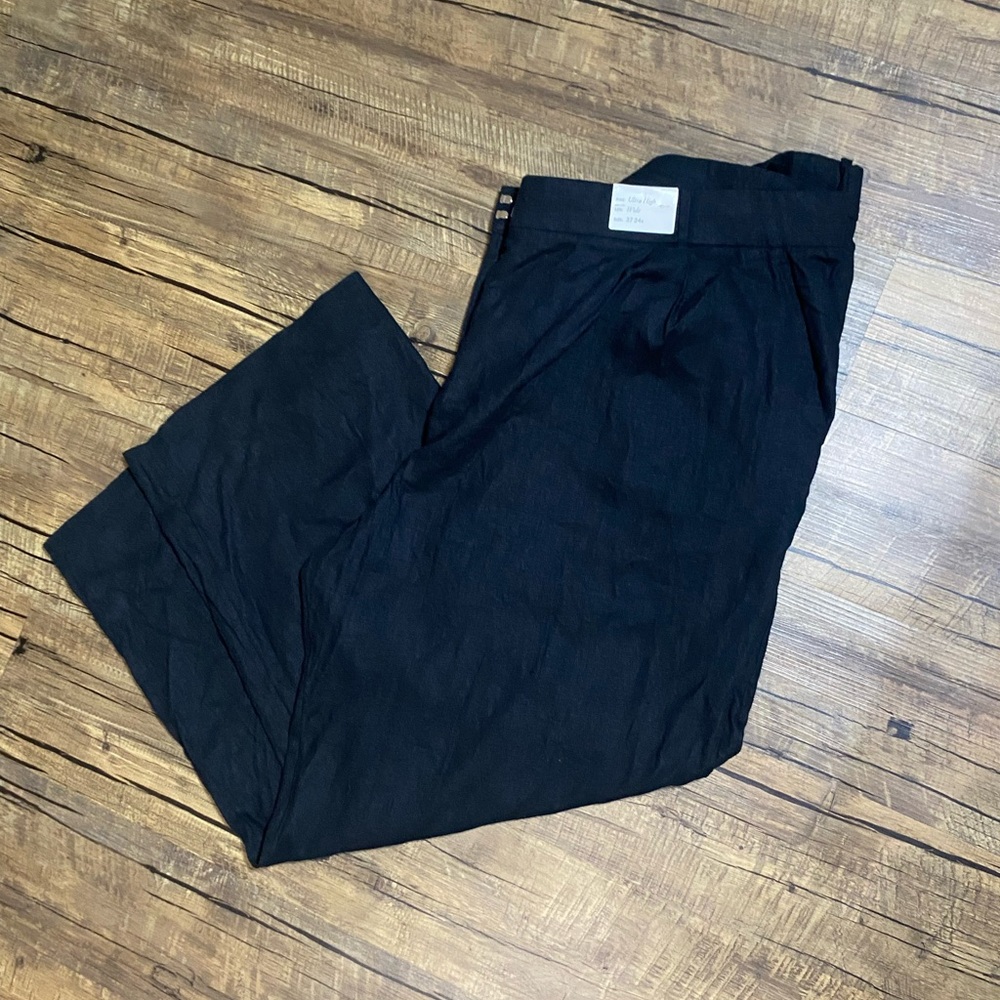 NWT Abercrombie and Fitch Wide leg Linen Blend Pants 🌱